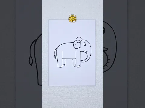 Menggambar gajah dari huruf A dan HP