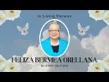The Life of Feliza Bermea Orellana 1952 - 2024 Harlingen Texas