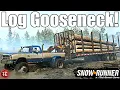 SnowRunner NEW Console Friendly LOGGING GOOSENECK TRAILER PACK