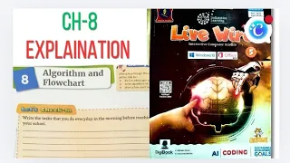 Chapter 8 Algorithm and Flowchart explaination class 5th chapter 8 class 5th 8