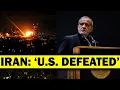 BREAKING Iran Declares U S Defeat Demands Pay for War Damages