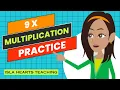 Multiplication Practice for Kids Times Tables Drills 9x - Multiplying Math Facts