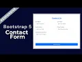 How to Build a Responsive Contact Us Form Using Bootstrap 5