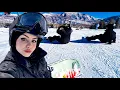Attempting To Learn To Snowboard