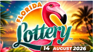 Florida Lottery Results Today AUGUST 14 2026 - Pick 3 Pick 4 Cash 3 Cash 4 Live