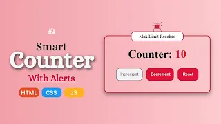 JavaScript Counter App How to Build a Smart Counter Beginner Tutorial