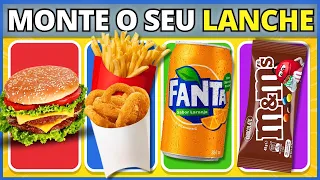 🍕😱 MONTE O SEU LANCHE | Faça sua Escolha! | #monteseulanche #quiz #buuquiz