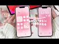 MAKE YOUR IPHONE AESTHETIC pink aesthetic lock screen widgets CUSTOMIZE MY IPHONE 13 WITH ME