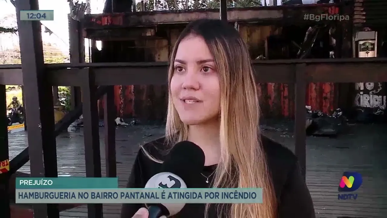 Hamburgueria no bairro Pantanal é atingida por incêndio