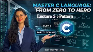 C Programming Part 5 Pattern Printing Full C Course