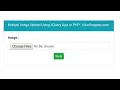 Upload image with php and jQuery Web Code