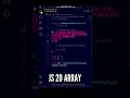 Create a Two Dimensional Array using JavaScript ES6