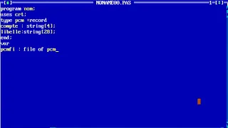 PROGRAMME CREATION EN PASCAL