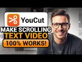 How To Make Scrolling Text in YouCut 100 WORKS NO Yapping To The Point EASY