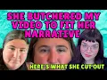 SHE BUTCHERED MY TO FIT HER NARRATIVE AND SELL FAT LIBERATION