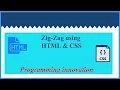 Zig-zag border using HTML and CSS