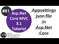 appsettings json file in asp net core IConfiguratuin Asp Net Core tutorial