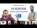 Website UX Redesign Feedback License Application Form Design Case Study Review