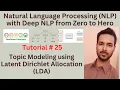 Tutorial 25 Topic Modeling using Latent Dirichlet Allocation LDA Theory LDA TOPIC MODELING