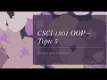 CSCI 1301 Abstract Classes and Interfaces Part 1