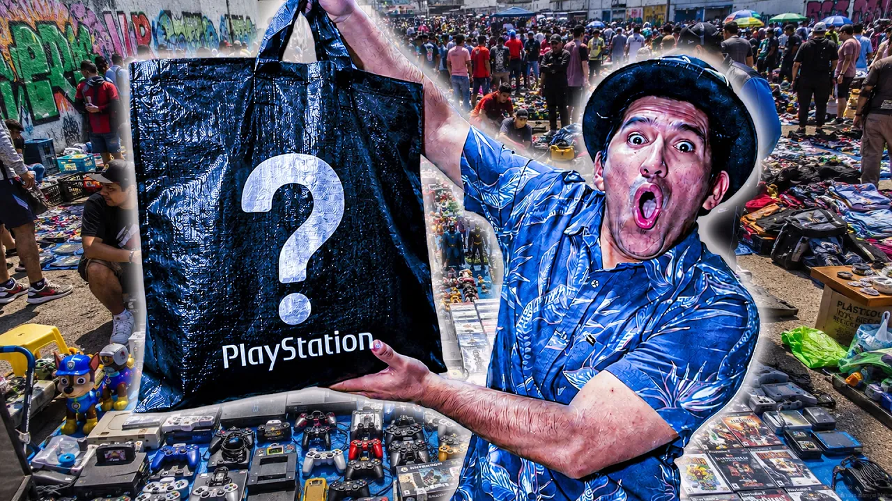 Compré en la CACHINA una bolsa de PlayStation 1 por  USD 30,00