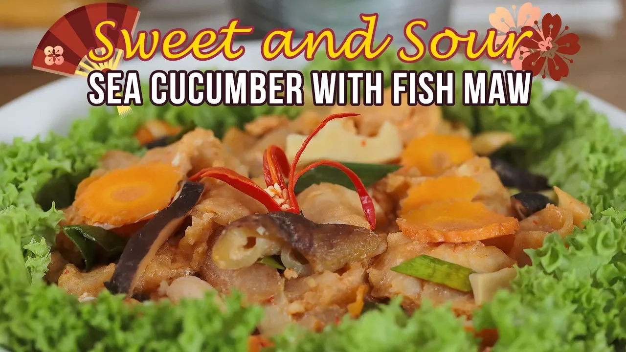 How To Make Sweet and Sour Sea Cucumber with Fish Maw