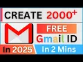 Create 1000 Gmail ID Just In 2 Mins Using Gmail ID Generator For FREE