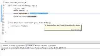 Beginner Java Tutorial Returning Data in Java From Methods