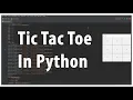 Tic Tac Toe In Python Pyhton 3 -