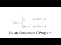 Collatz Conjecture Program