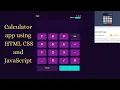 Interactive Calculator App HTML CSS and JavaScript Frontend Mentor Challenge
