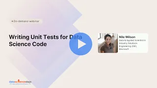 What Is a Unit Test Unit Test for Data Science Code Community Webinar