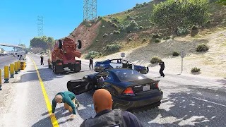 GTA 5 - DIFFERENT CAR DRIVE vs NPC's Ragdolls Ep.1 | Euphoria Physics Ragdolls