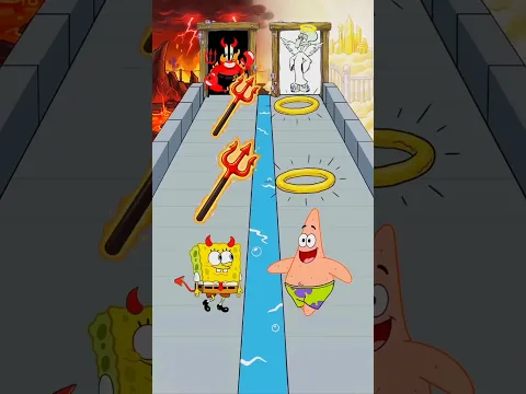 spongebob devil vs patrick angel star #shorts #spongebob