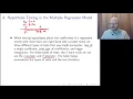 2 4 Hypothesis Testing in the Multiple Regression Model