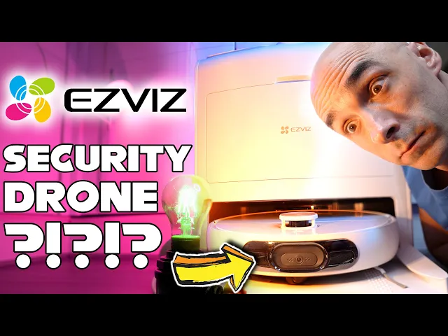 EZVIZ RS2 — робот-камера-пылесос, площадь уборки 300 м² на одной зарядке + влажная уборка с вращающимися щетками + голосовое управление