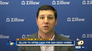 Zillow to offer cash for San Diego homes