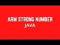 Finding Armstrong number Java CodeFlows