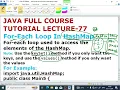 JAVA LECTURE - 77 For-Each Loop In HashMap keySet Method values method EnhanceCodeLearning