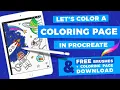 Let s Color a Coloring Page in Procreate FREE Coloring Page download