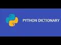 Python Tutorials for Beginners Dictionary in Python