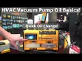 HVAC Vacuum Pump Oil Basics and Fast Oil Change with Fieldpiece