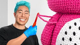 We Spent 100 Hours Making Giant Crochet Art!