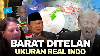 DISAHKAN PBB: CUMA AS yg MENOLAK “INDONESIA Menelan Seluruh Eropa” PETA BARU DUNIA
