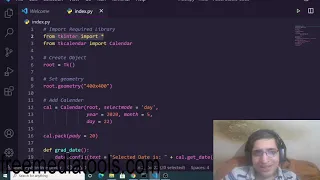 Python 3 Tkinter DatePicker Calendar Using tkcalendar Module GUI Script Desktop App Full Project