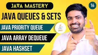 Java Queues Sets Interface Priority Queue ArrayDeque and Java HashSet in Hindi
