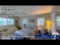 Lake Bowen Waterfront Home For Sale Party Cove Location Inman SC 479 900