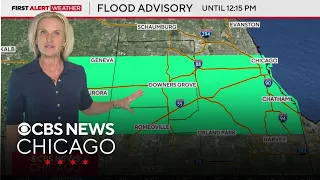 Flooding heavy rain on Saturday in Chicago