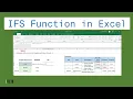 How to use IFS in Excel