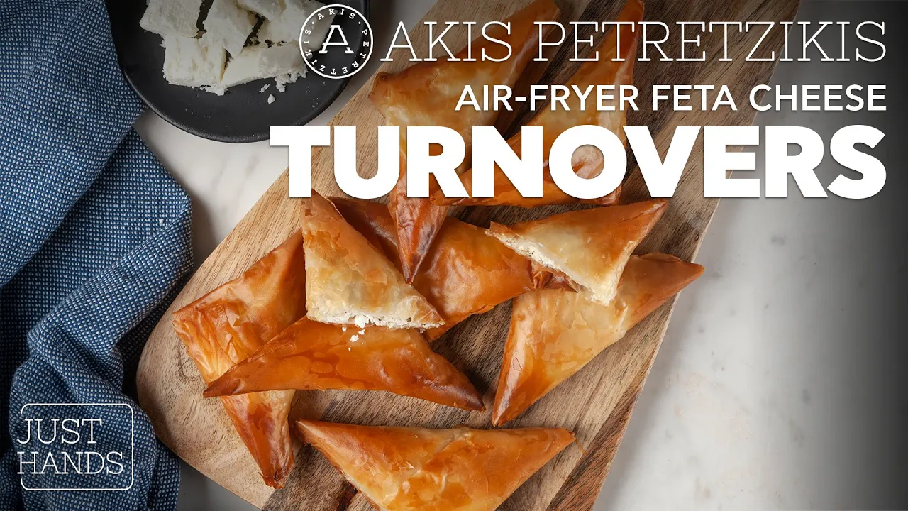 Air-Fryer Feta Cheese Turnovers   Akis Petretzikis